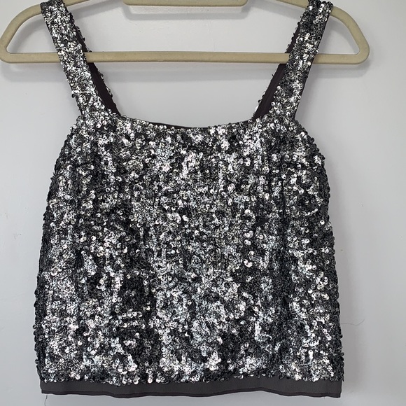ABERCROMBIE & FITCH sequin crop top - Picture 8 of 14